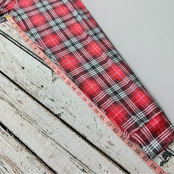 NWT Large PINK Victoria’s Secret Cozy Sleep Jogger Plaid Pajama Pants Grunge VS - Picture 9 of 10